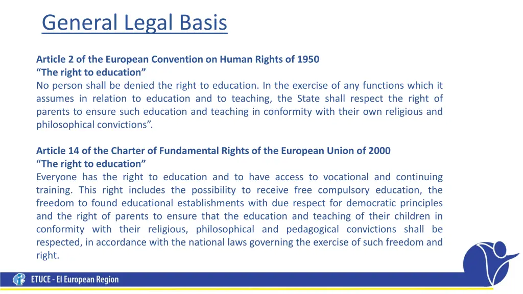general legal basis