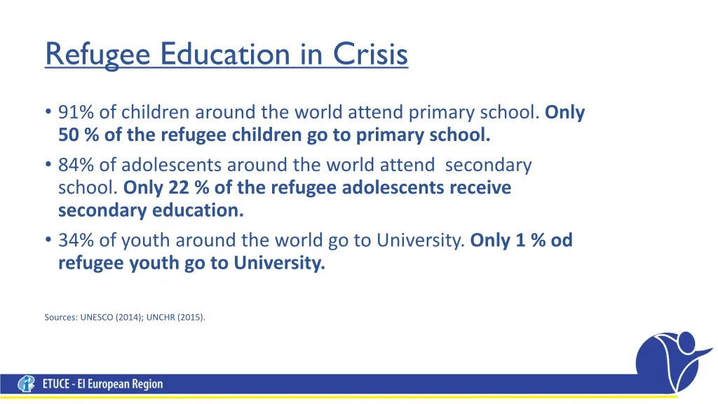 refugee education in crisis