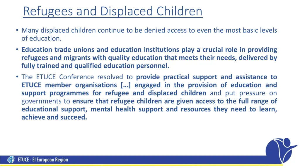 refugees and displaced children