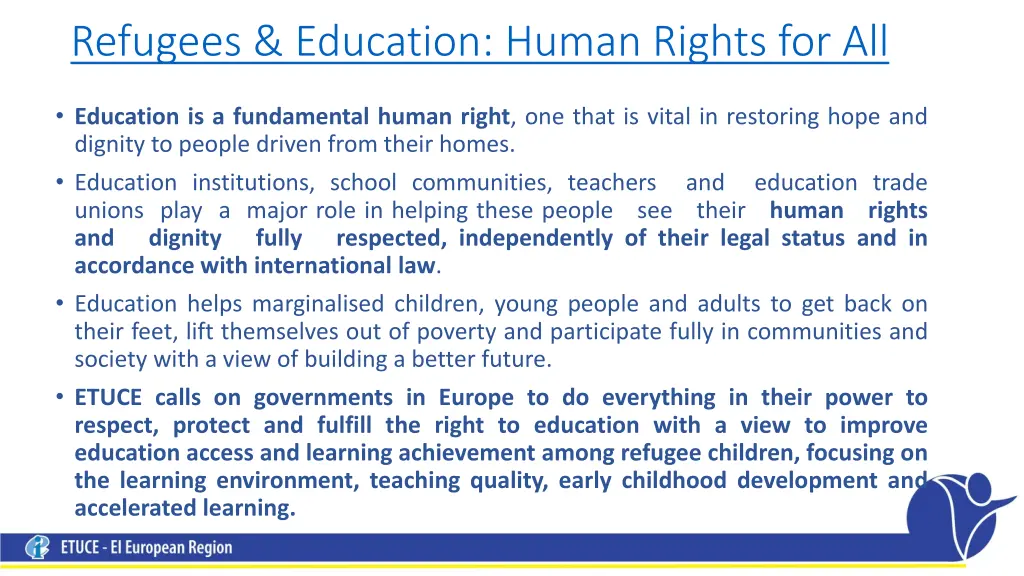 refugees education human rights for all