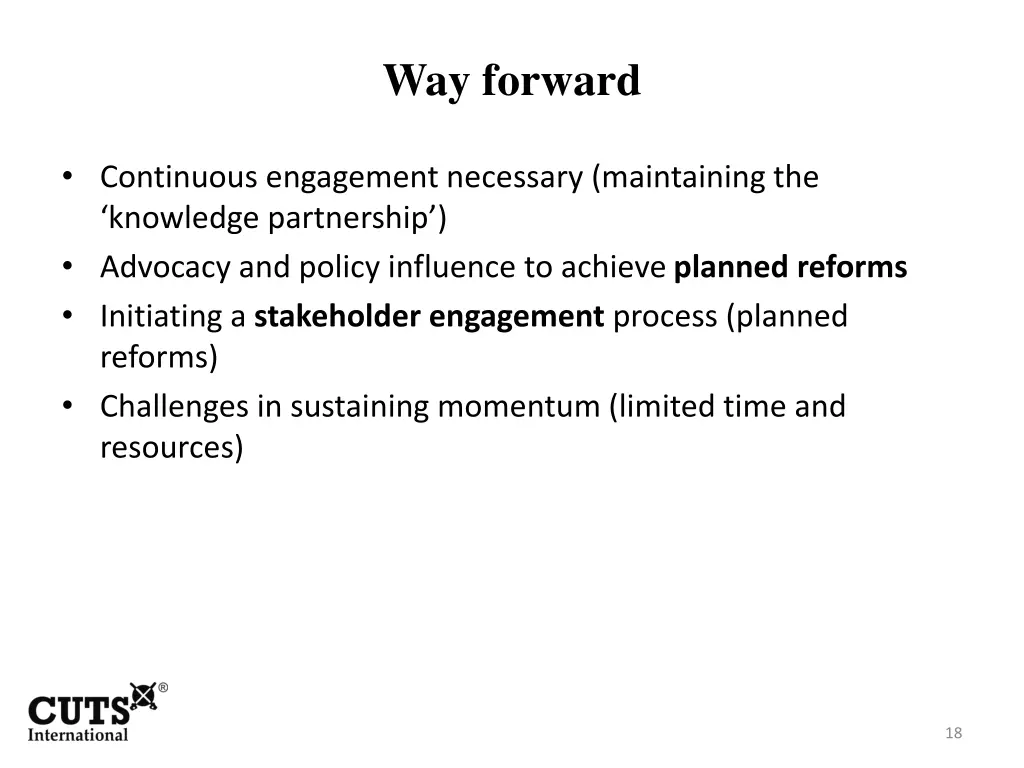way forward 1