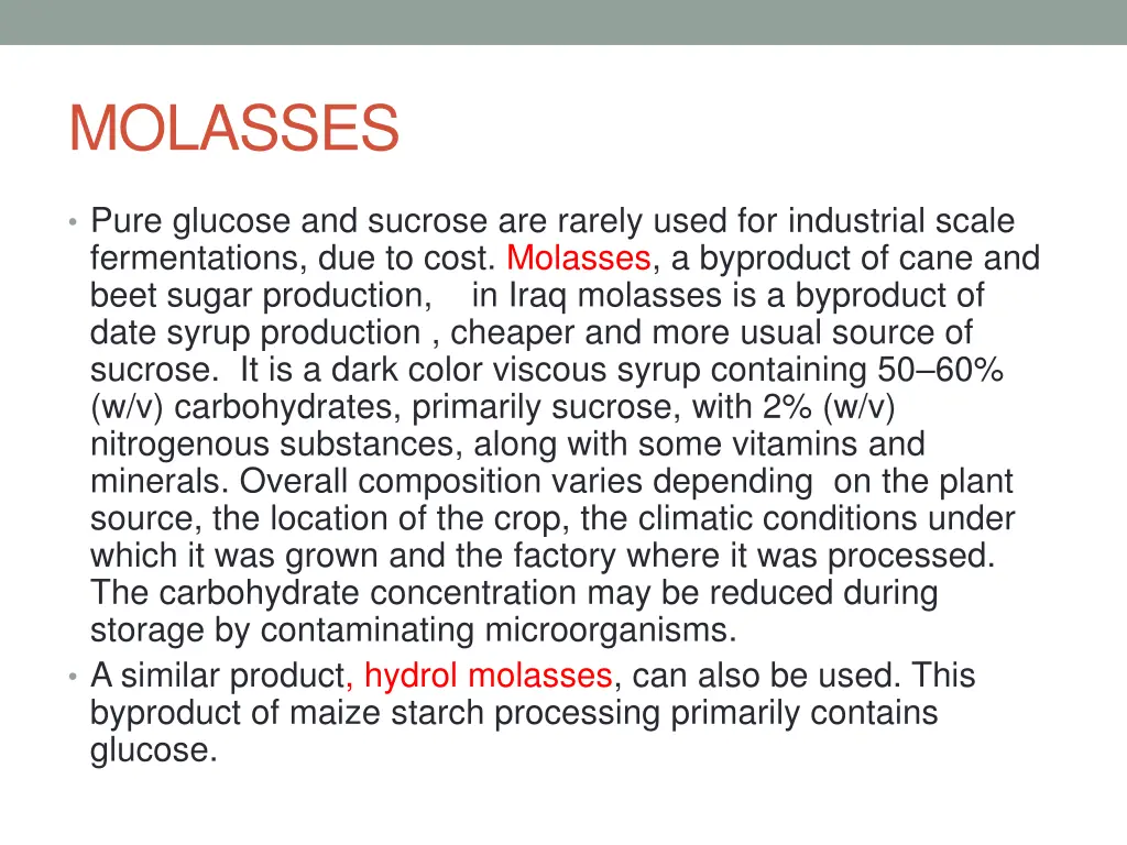 molasses