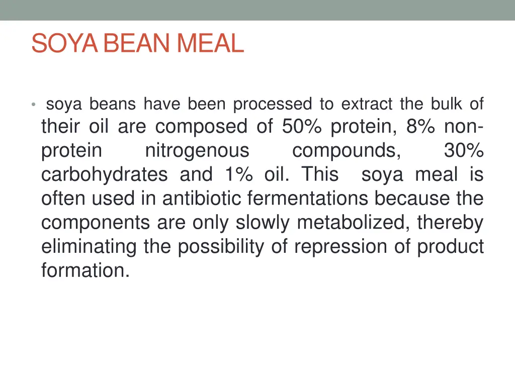 soya bean meal