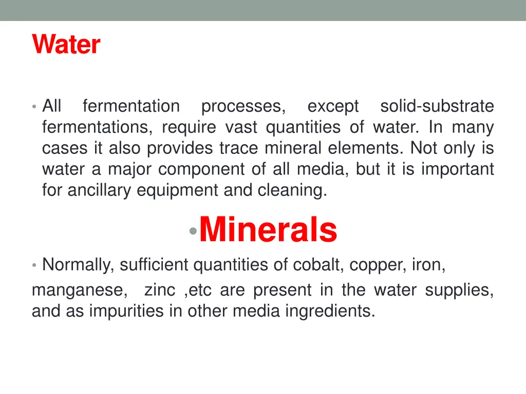 water
