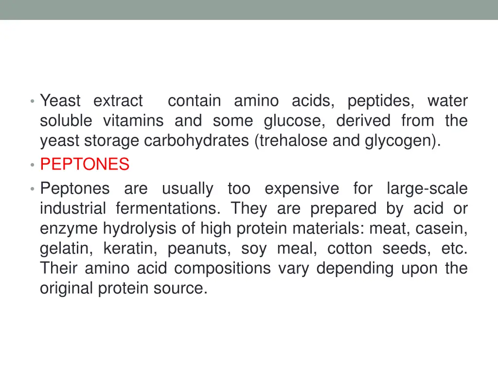 yeast extract soluble vitamins and some glucose