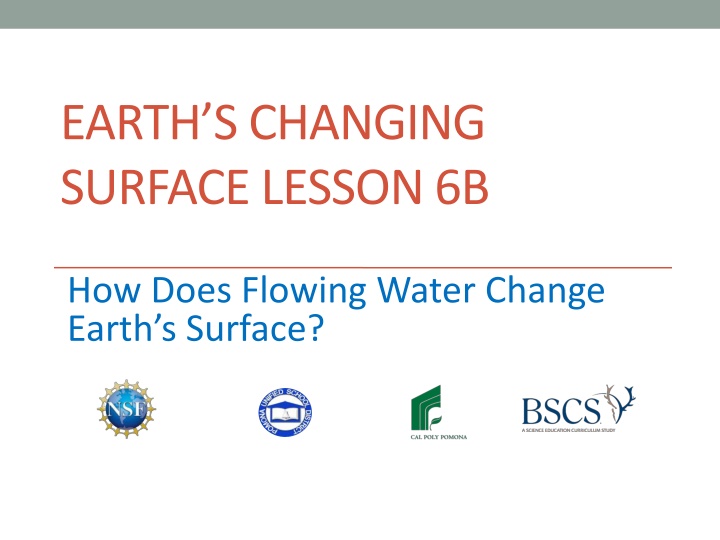 earth s changing surface lesson 6b