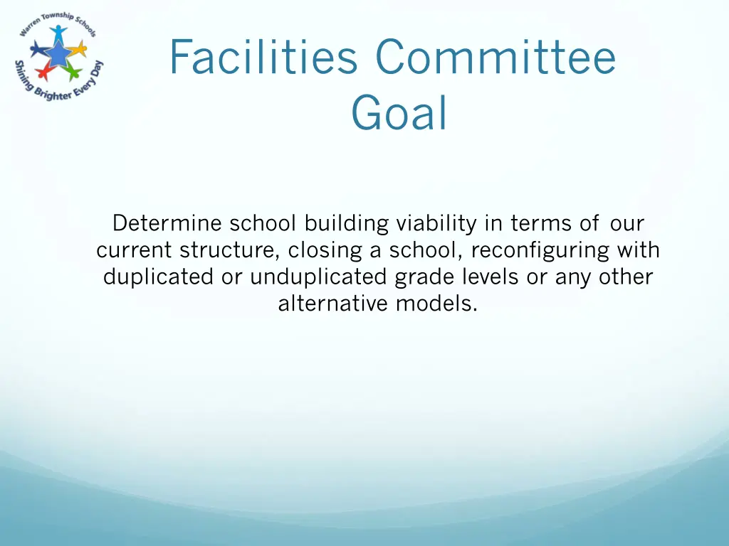 facilities committee goal
