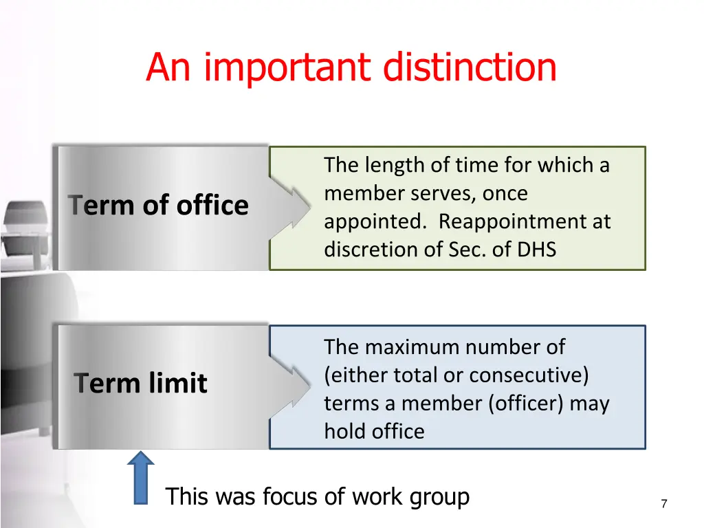 an important distinction