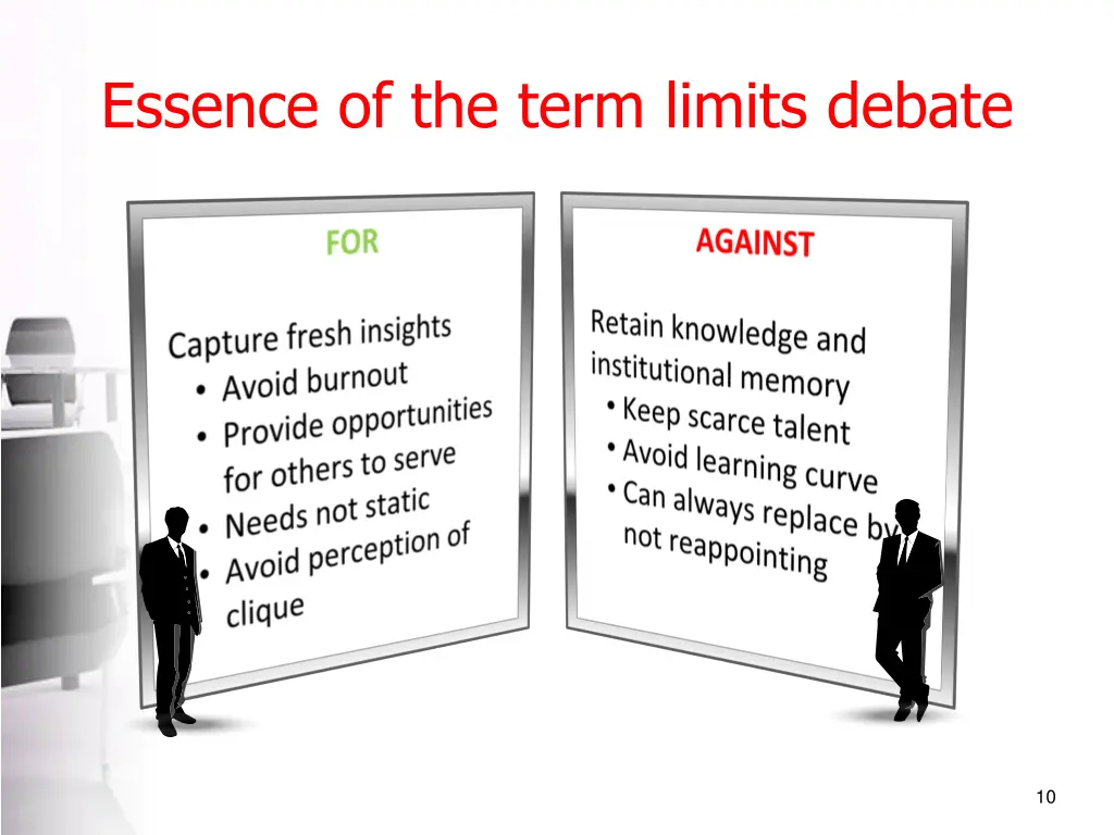 essence of the term limits debate
