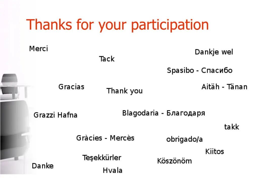 thanks for your participation