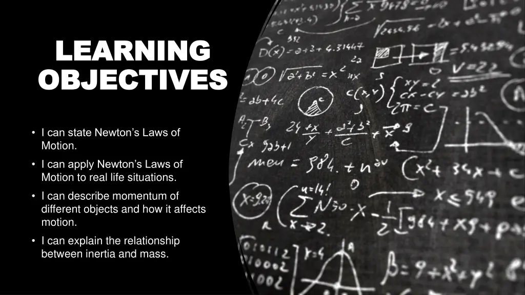 learning learning objectives objectives
