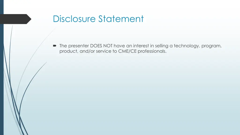 disclosure statement