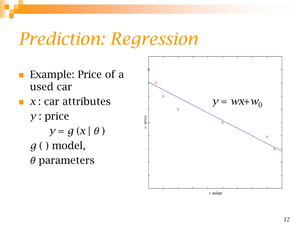 prediction regression