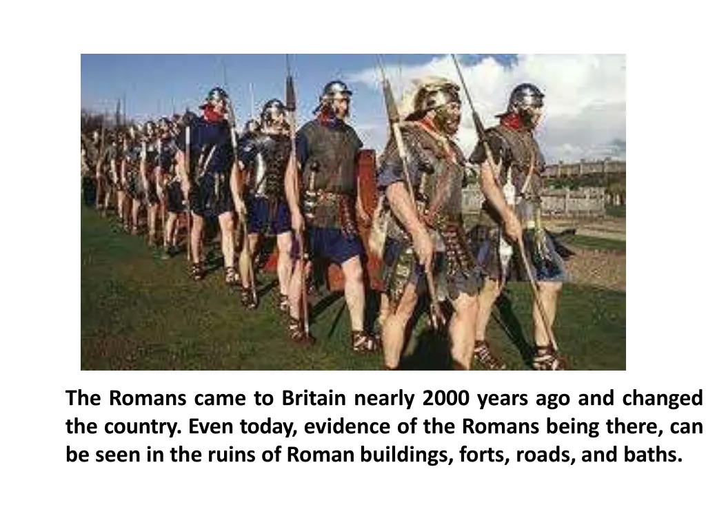 the romans came to britain nearly 2000 years