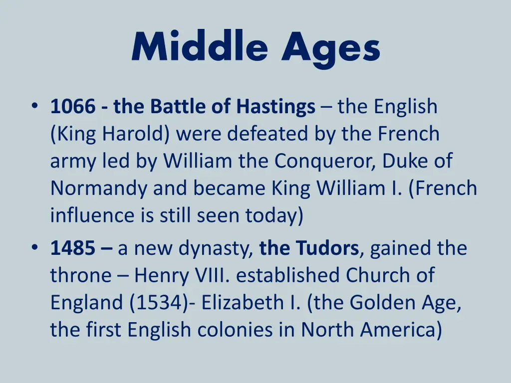 middle ages