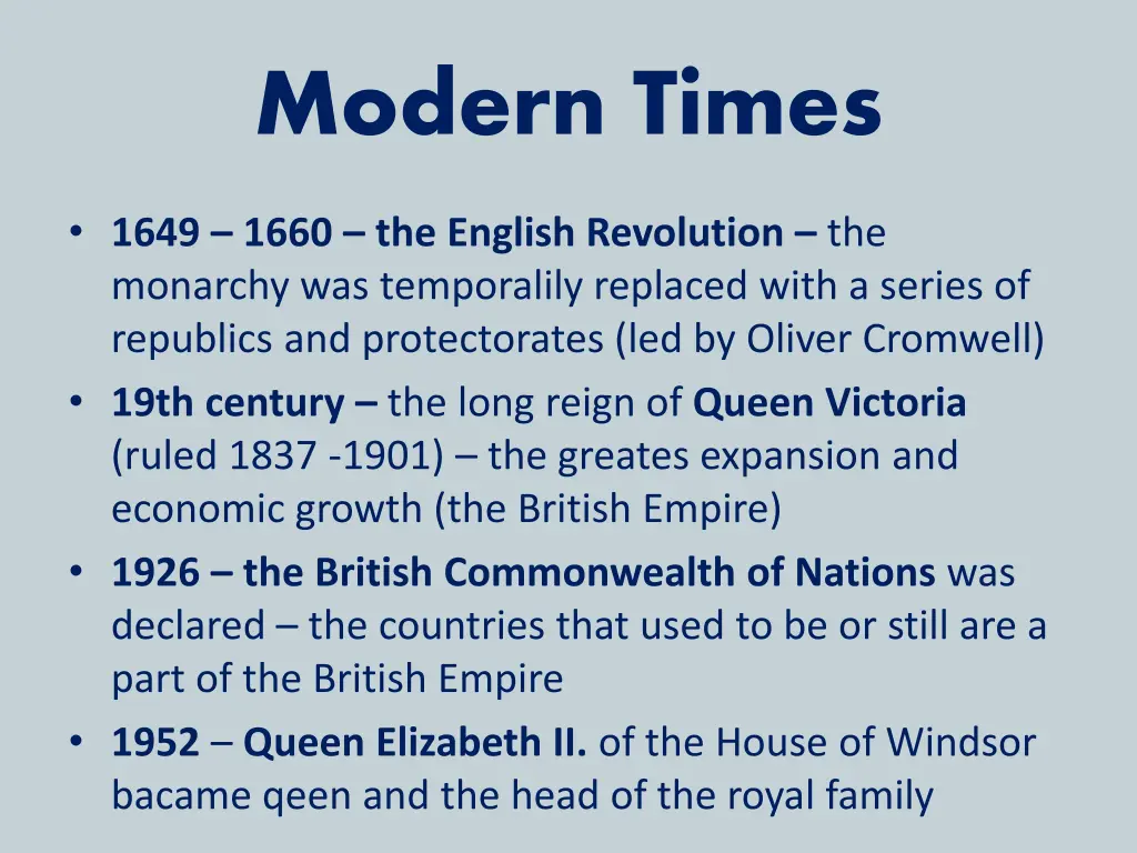 modern times