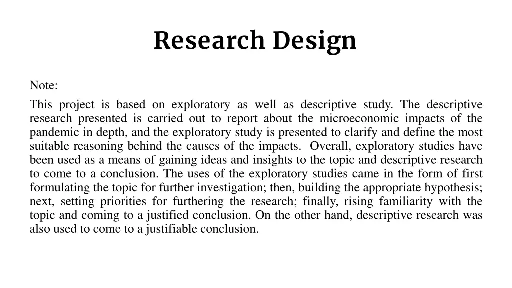 research design