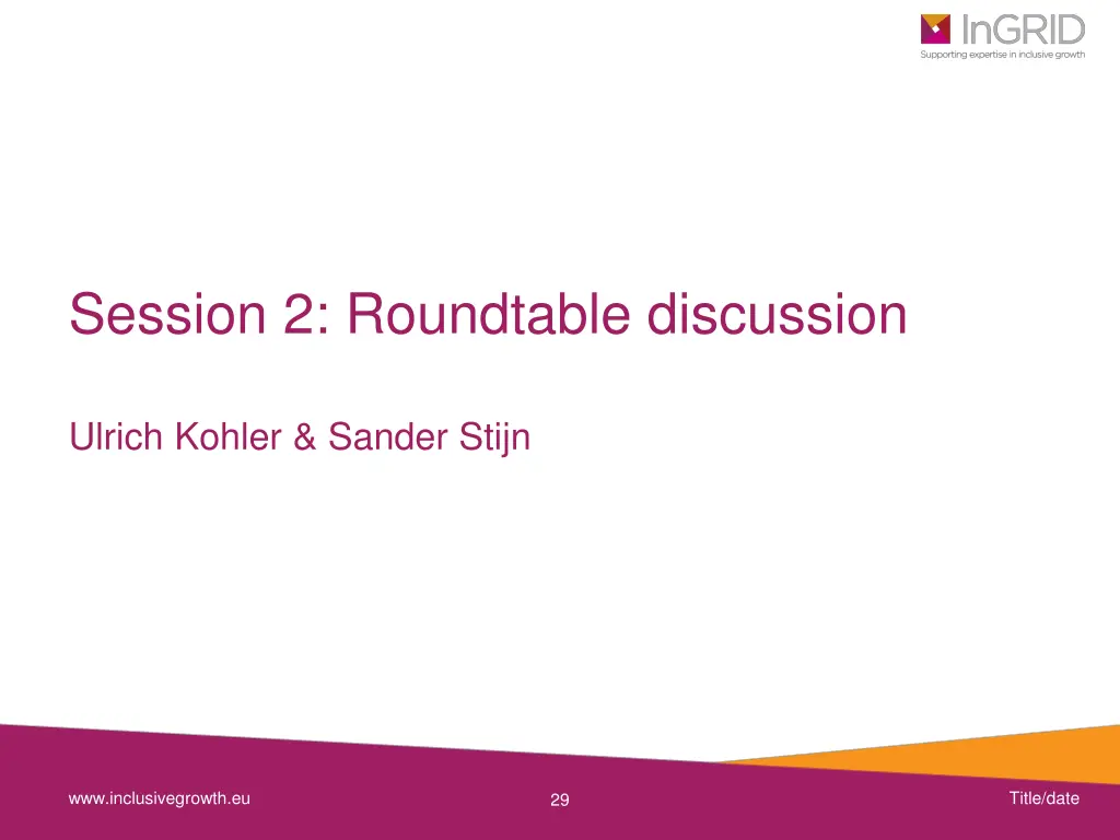 session 2 roundtable discussion