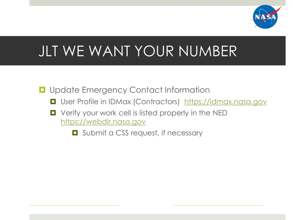 jlt we want your number