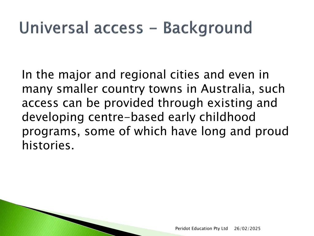 in the major and regional cities and even in many