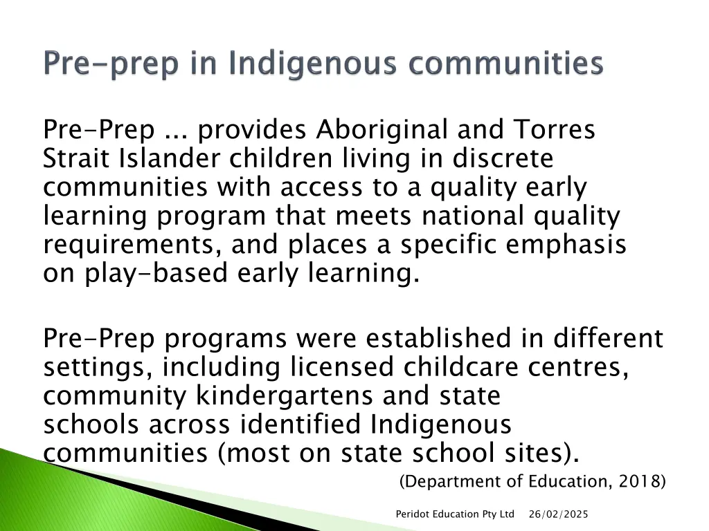 pre prep provides aboriginal and torres strait
