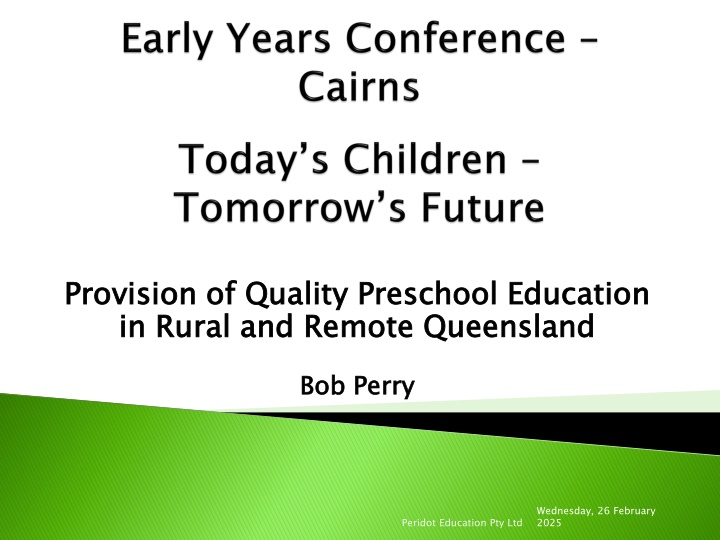 provision of quality preschool education in rural
