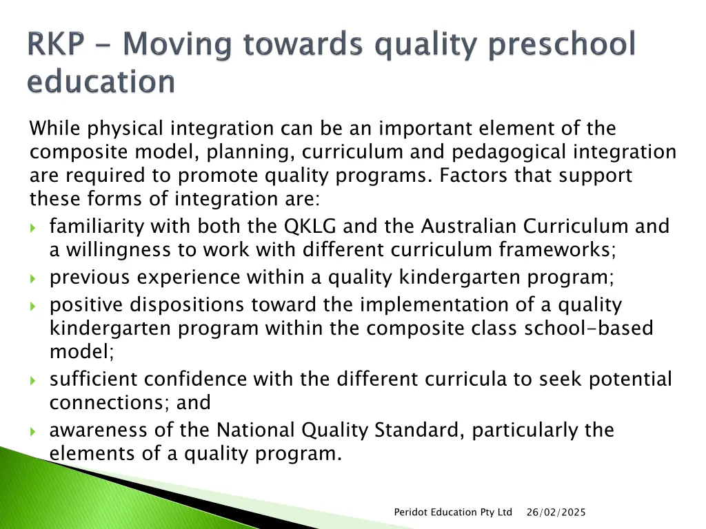 while physical integration can be an important