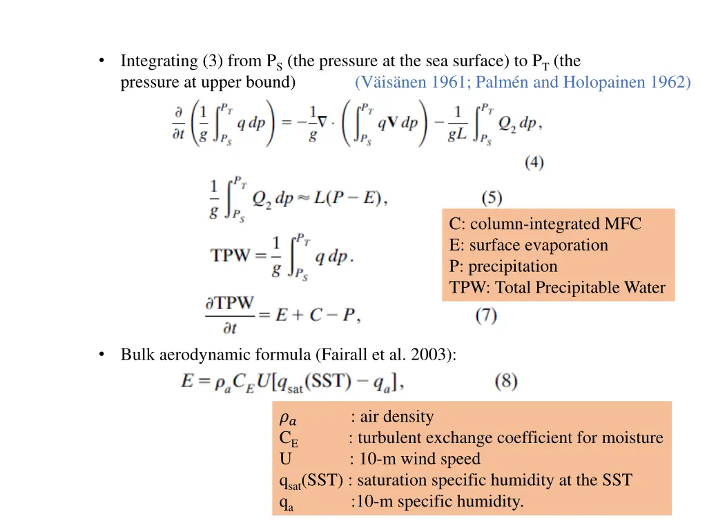 integrating 3 from p s the pressure