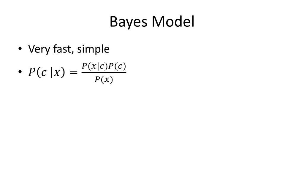 bayes model