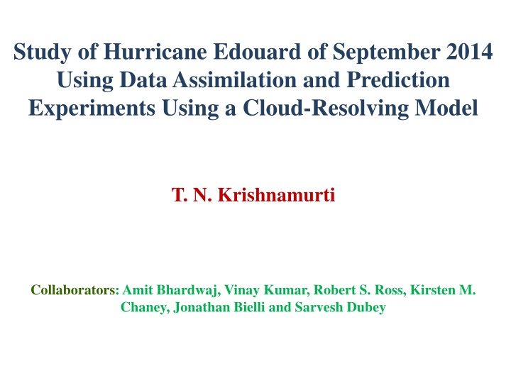 study of hurricane edouard of september 2014