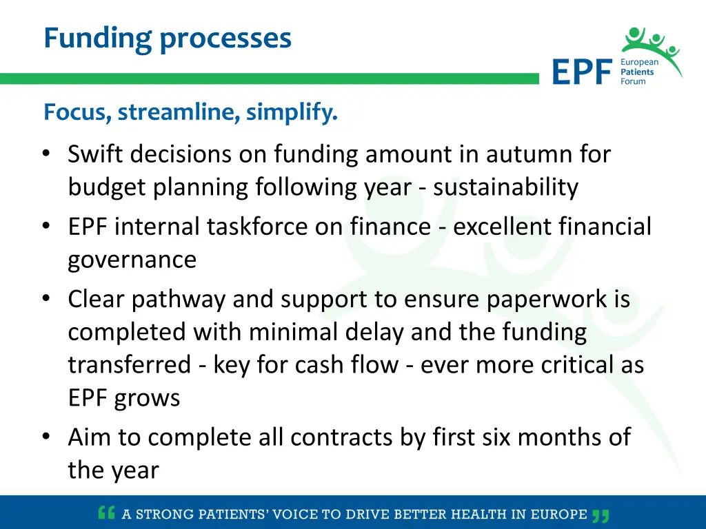 funding processes