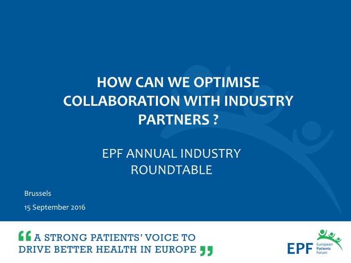 how can we optimise collaboration with industry