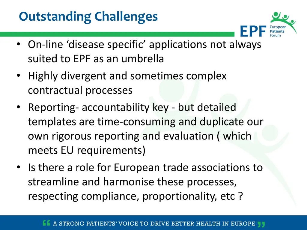 outstanding challenges