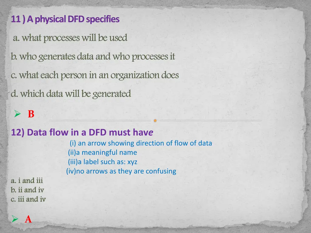 11 a physical dfd specifies