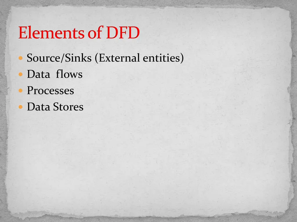 elements of dfd