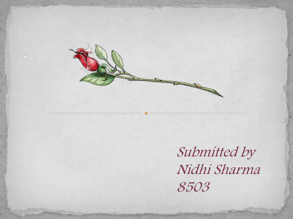 submitted by nidhi sharma 8503