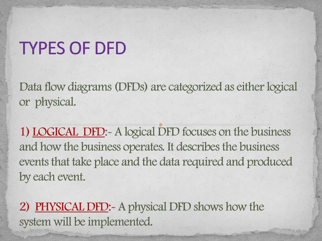 types of dfd