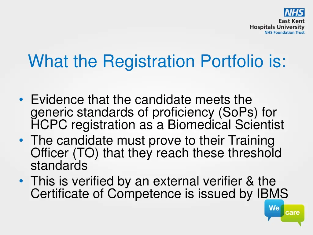 what the registration portfolio is