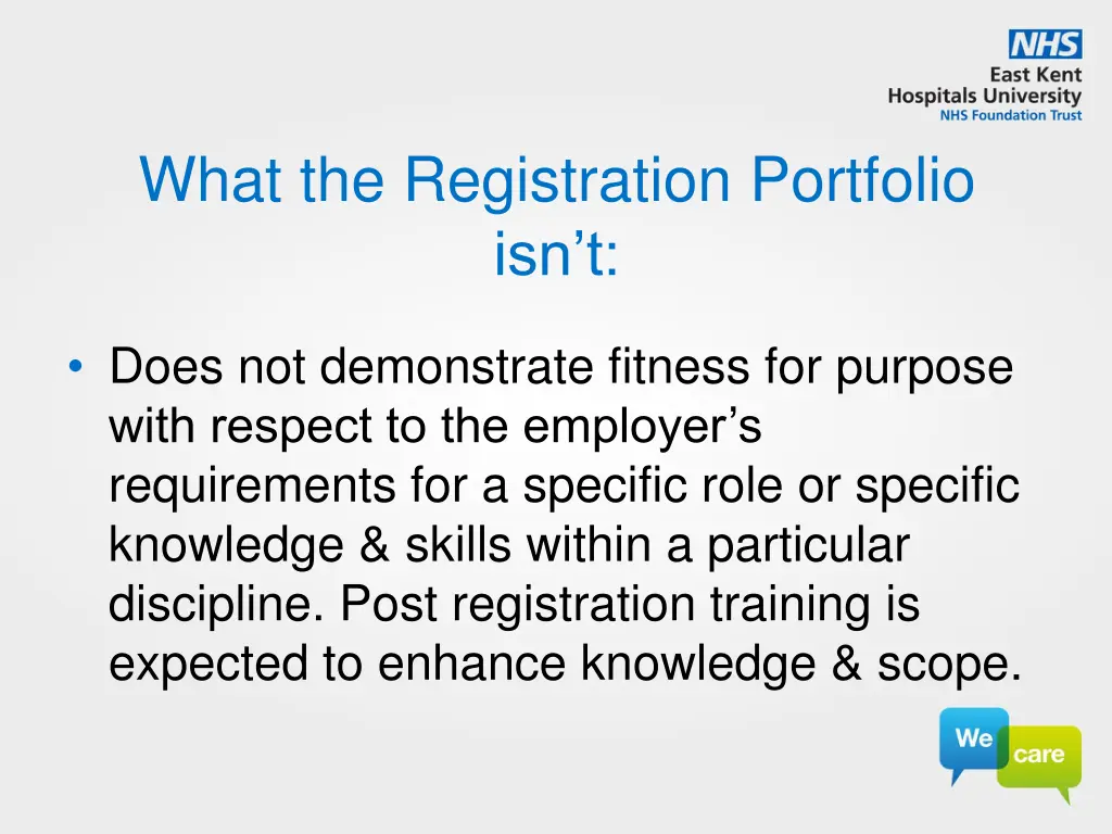 what the registration portfolio isn t