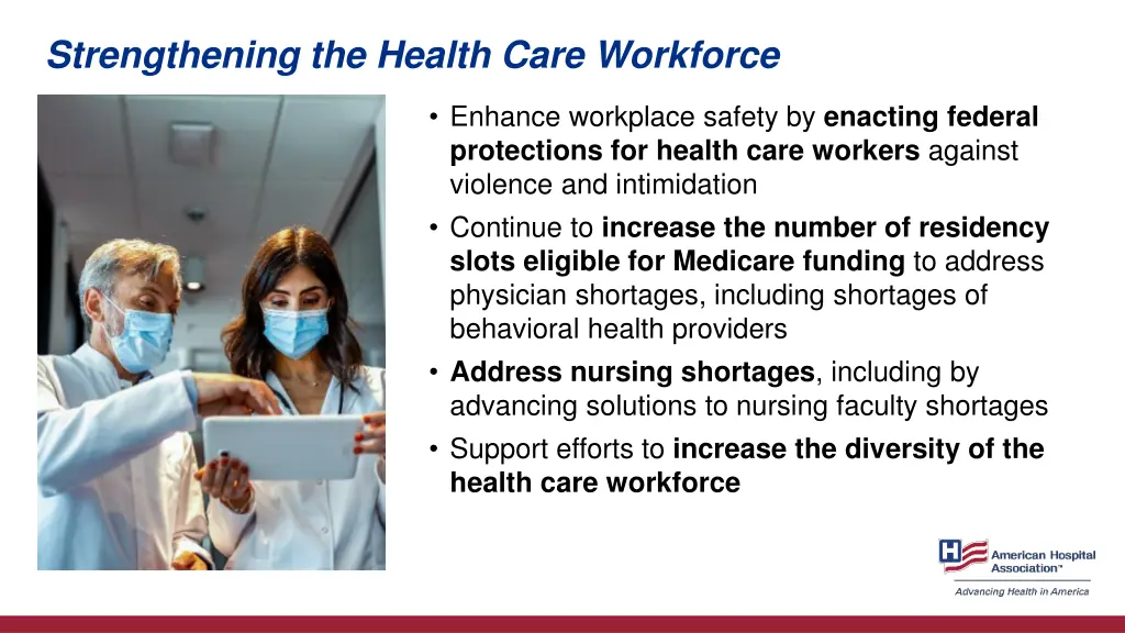 strengthening the health care workforce
