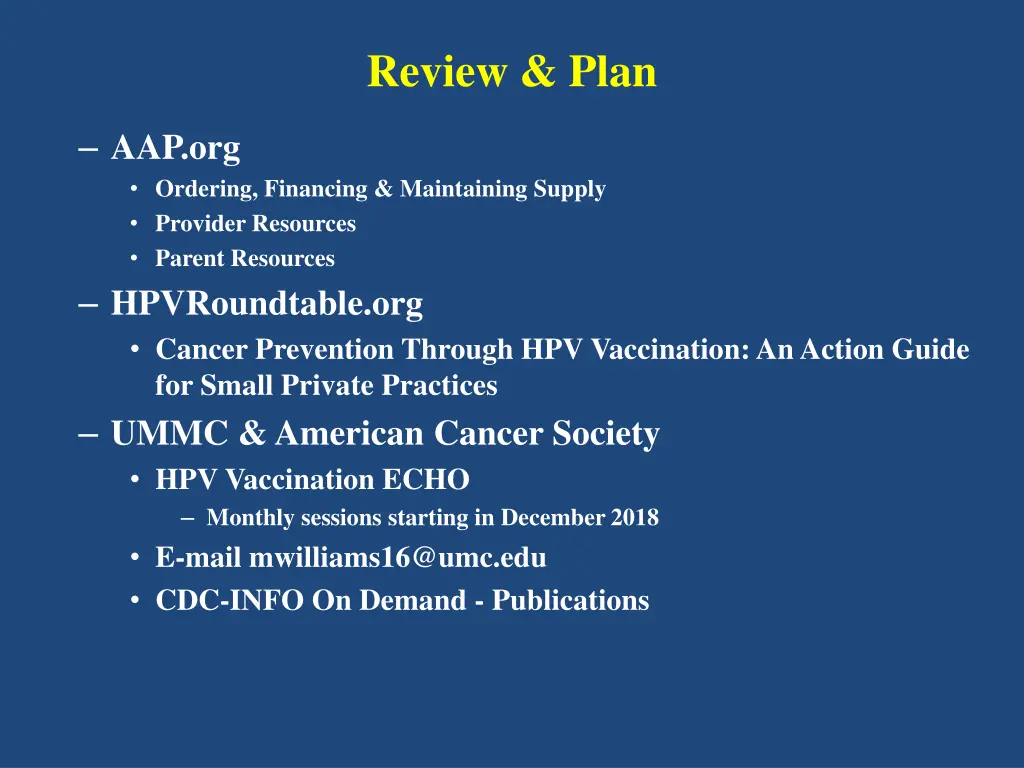 review plan 2