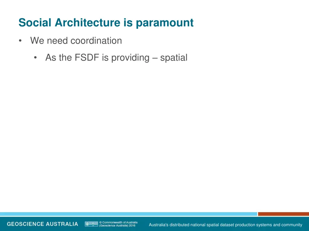 social architecture is paramount