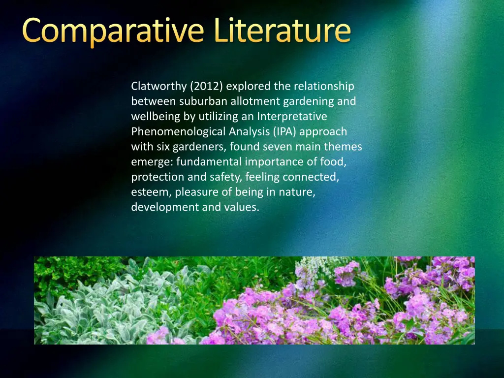 comparative literature