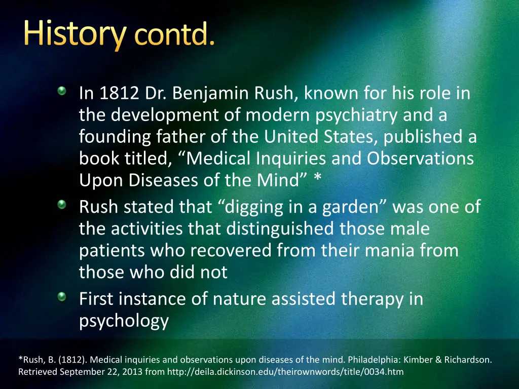 history contd 1