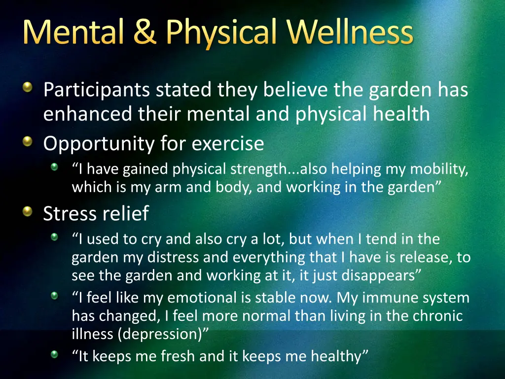 mental physical wellness