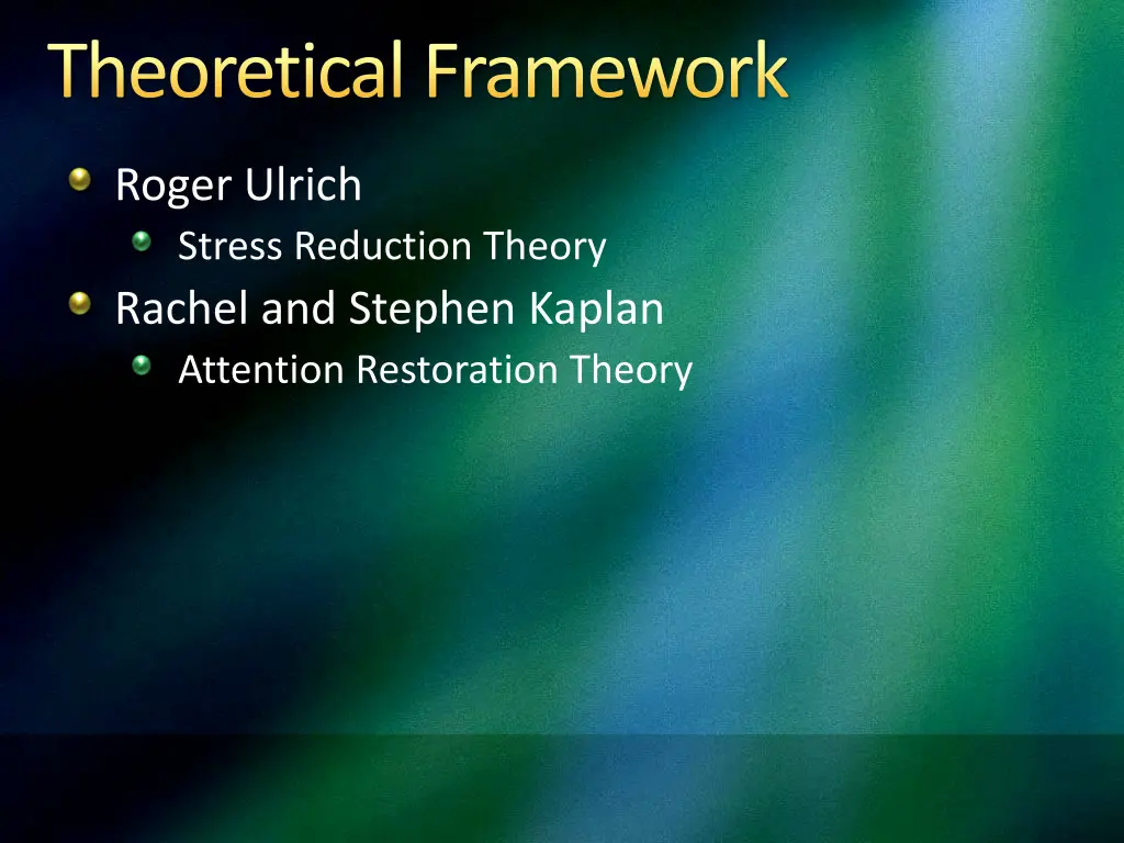 theoretical framework