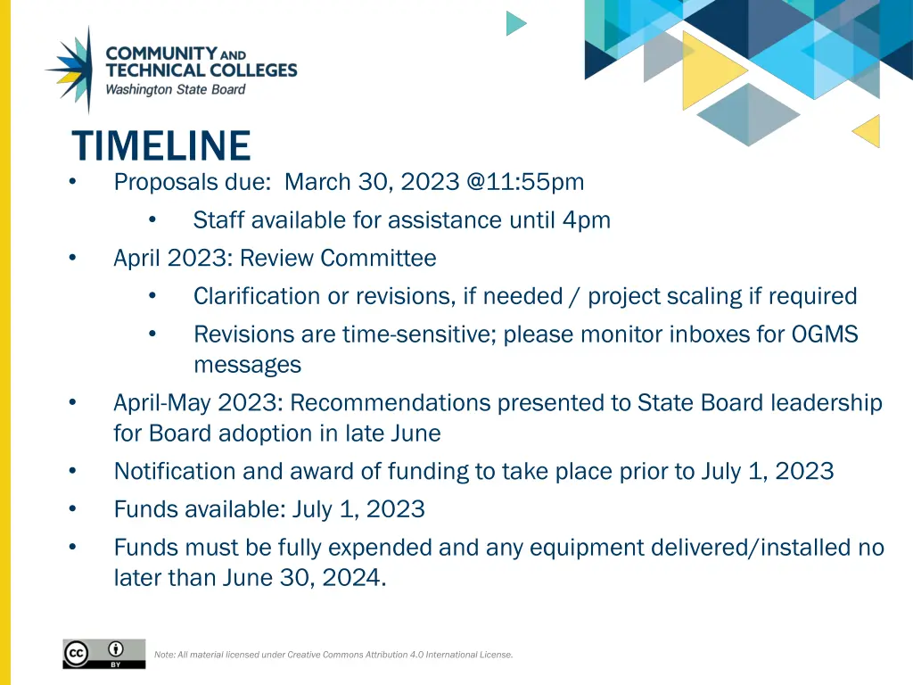 timeline proposals due march 30 2023 @11 55pm