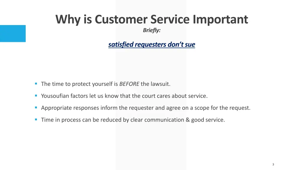 why is customer service important briefly