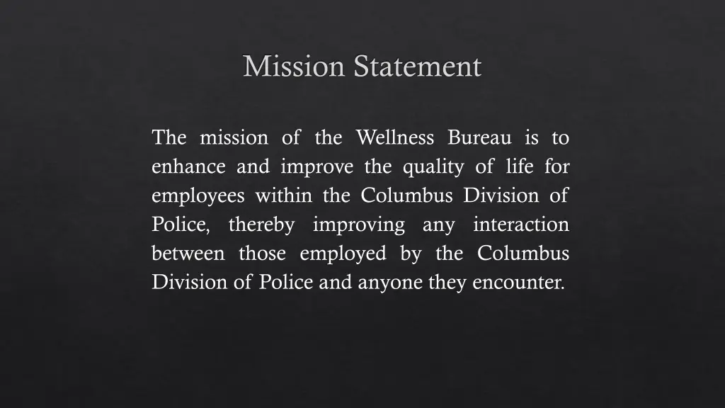 mission statement