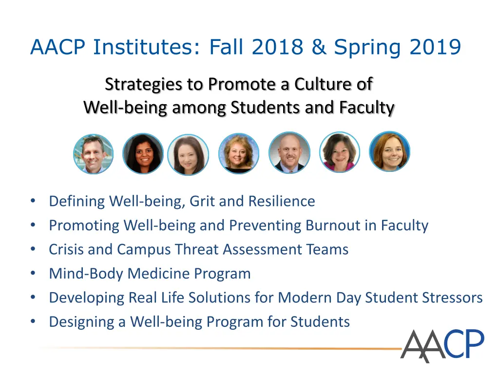 aacp institutes fall 2018 spring 2019